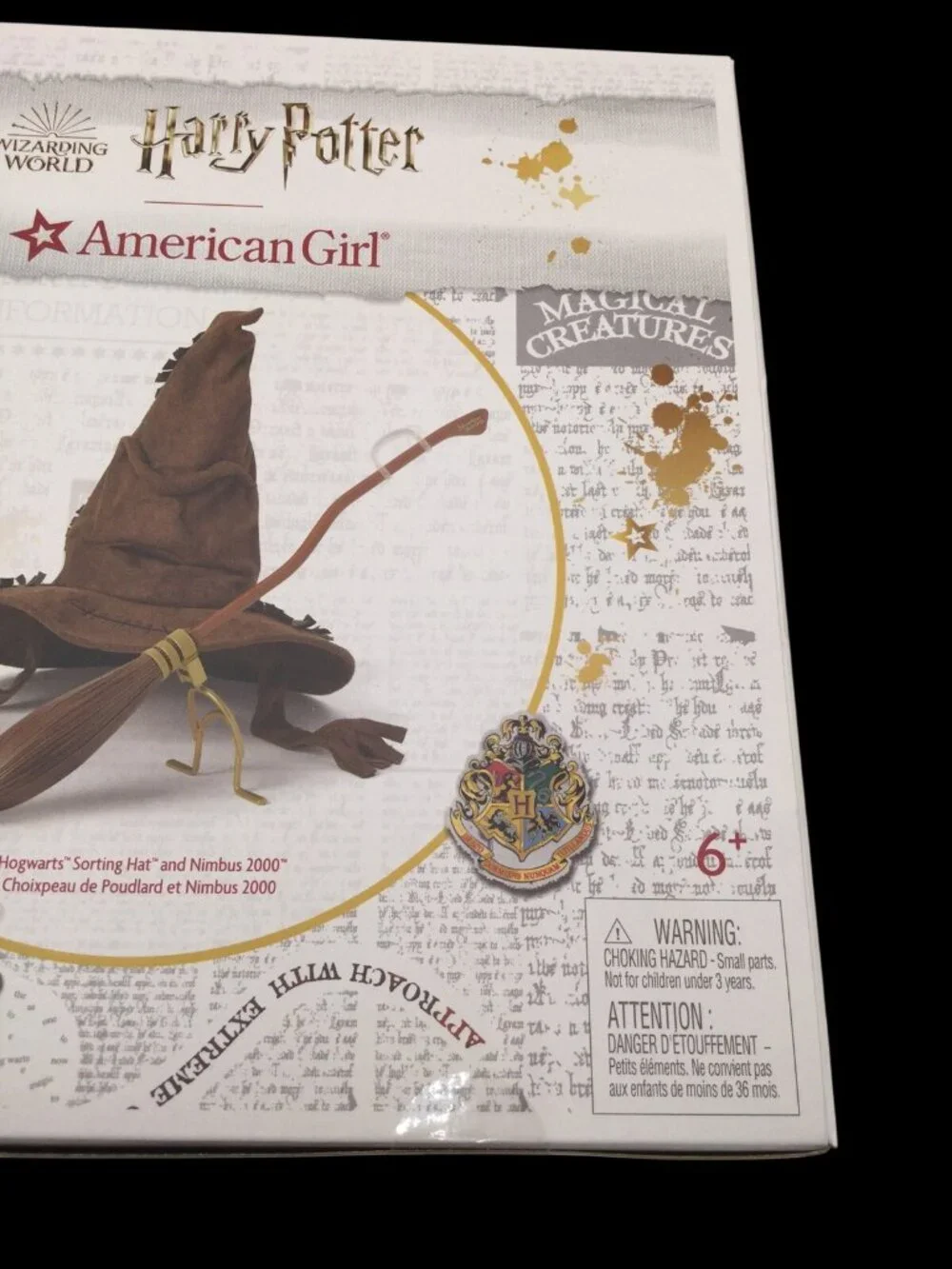 American Girl Harry Potter Hogwarts Sorting Hat & Nimbus 2000 Accessory Set